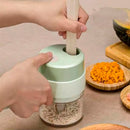 Triturador Elétrico Multifuncional 4 em 1 – Portátil para Legumes, Frutas e Alimentos Rápidos