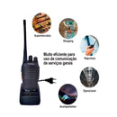 Rádio Comunicador Profissional BF-777S – Kit com 2 Unidades, 16 Canais e Alcance de Até 5KM