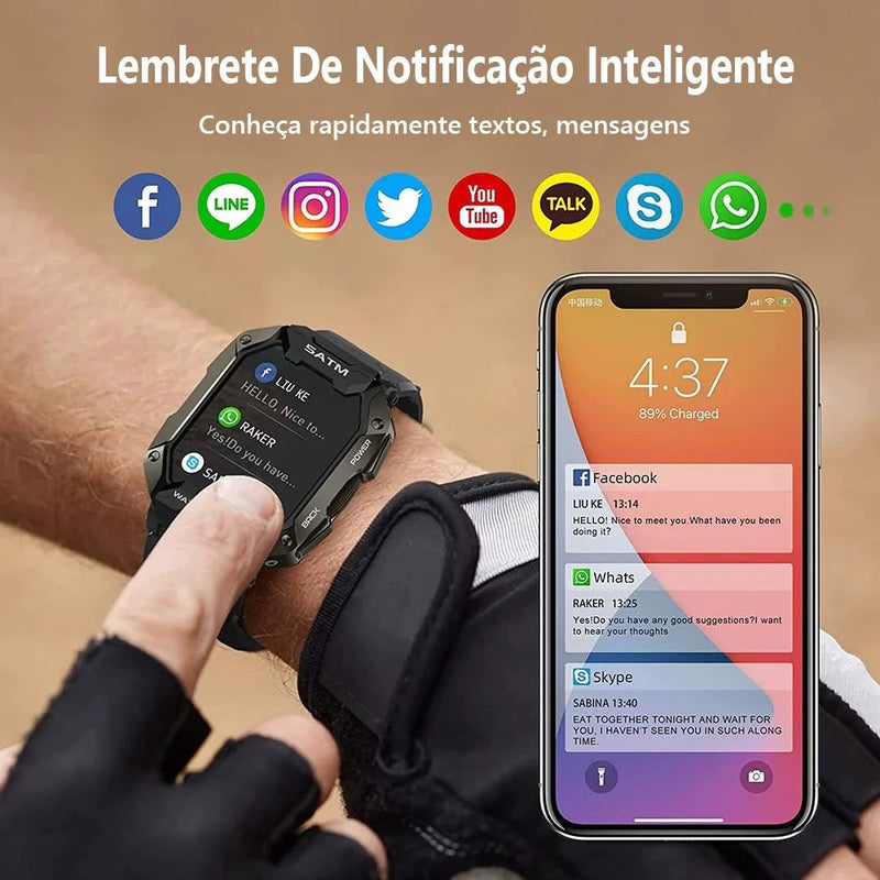 Relógio Militar Inteligente Smartwatch