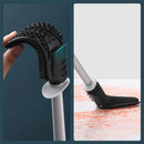 Escova Sanitária de Silicone com Suporte – Limpeza Profunda e Rápida para Banheiro