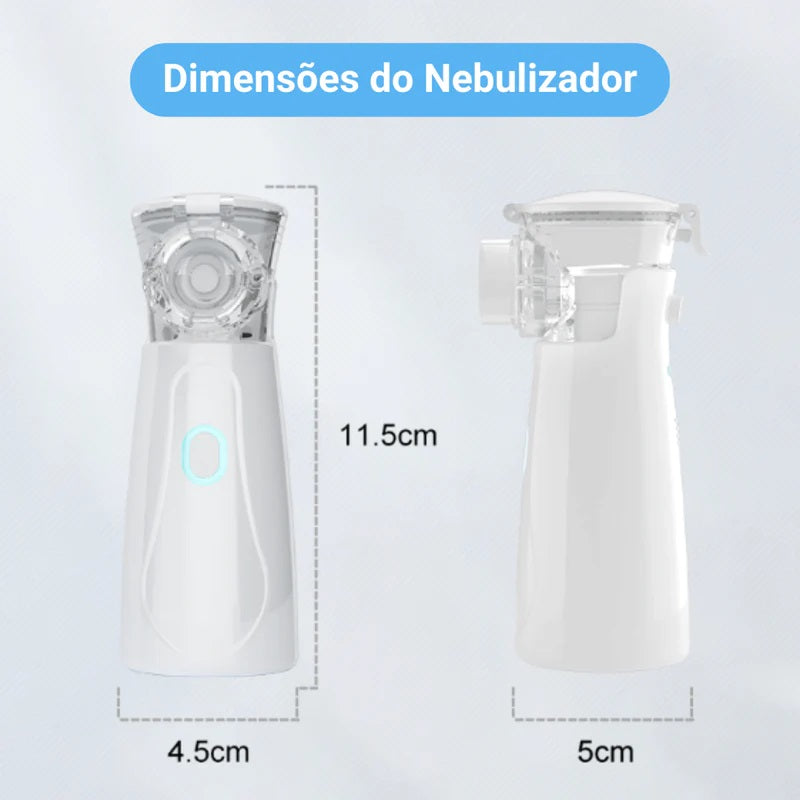 Nebulizador Portátil Silencioso Inalador Alívio Respiratório