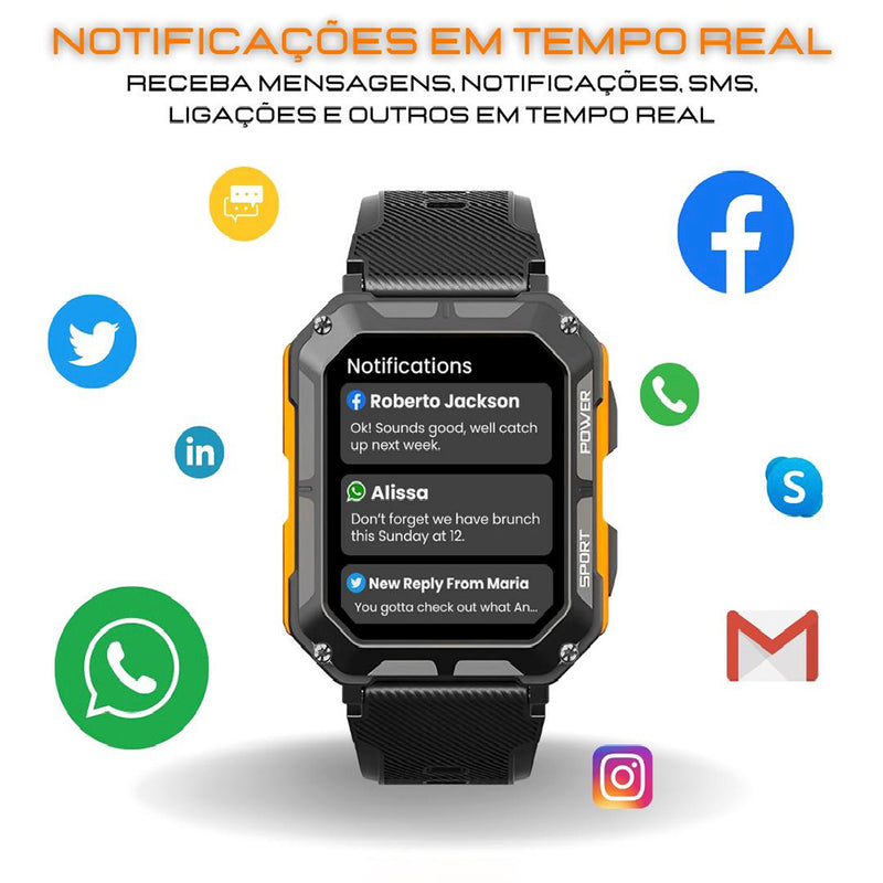 Relógio Militar Inteligente Smartwatch