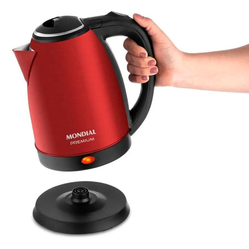 Chaleira Elétrica Mondial Pratic CE-06-R Vermelha 220V – Design Moderno e Potência
