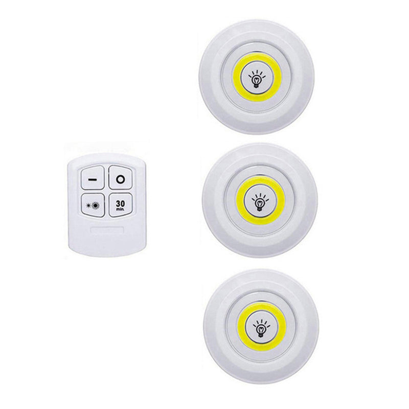 Lâmpada Spot LED Sem Fio Com Controle Remoto Kit - MagiLight