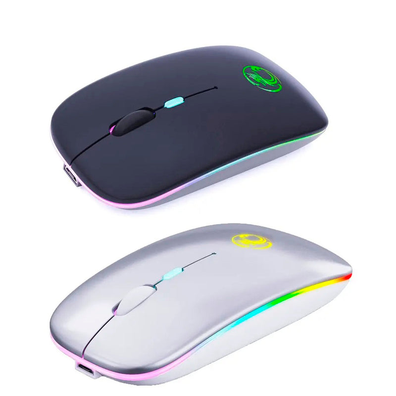 Mouse Led Sem Fio Bluetooth Dual Mode Wireless Recarregável