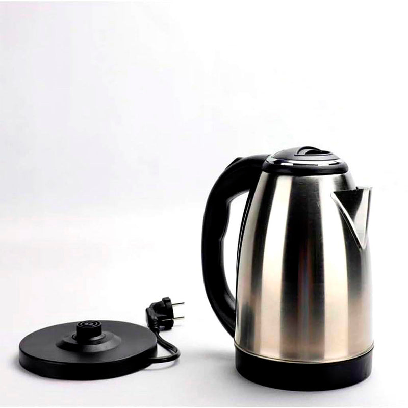 Chaleira Inox Elétrica 1.8L Com Desligamento Automático – Potente, Segura e com Base Giratória (1100W)