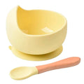 Conjunto de Tigela e Colher de Silicone para Alimentação Do Bebê