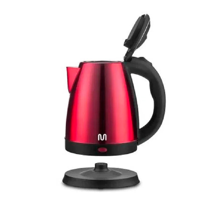 Chaleira Elétrica Multi BE017 Vermelha 1,8L – 1200W, Base Removível e Bico com Peneira
