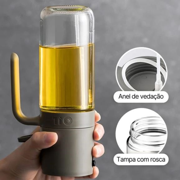 Garrafa em Vidro Multifuncional Spray de Óleo 250ml