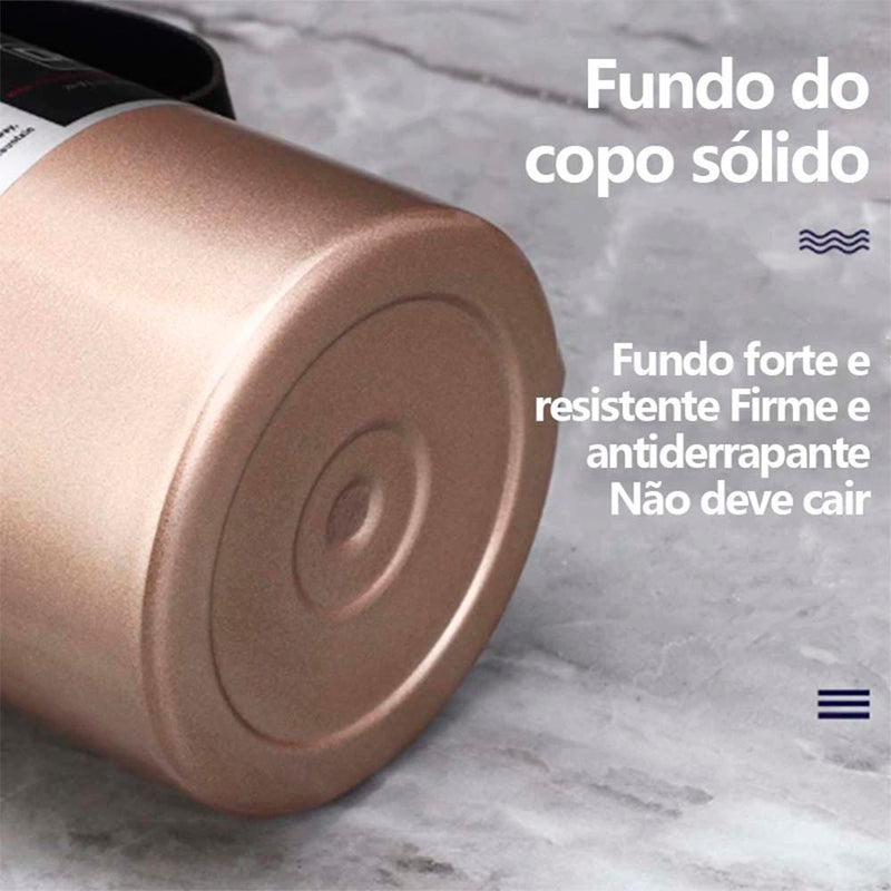 Garrafa Térmica 1000ml Inox Com Infusor Quente Fria Aço Inox