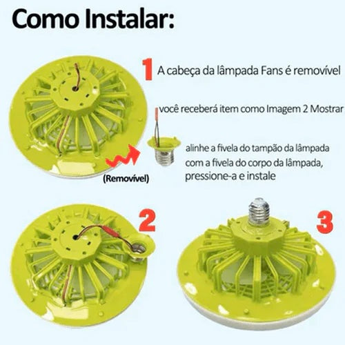 Luminária LED com Ventilador FanMaster Premium