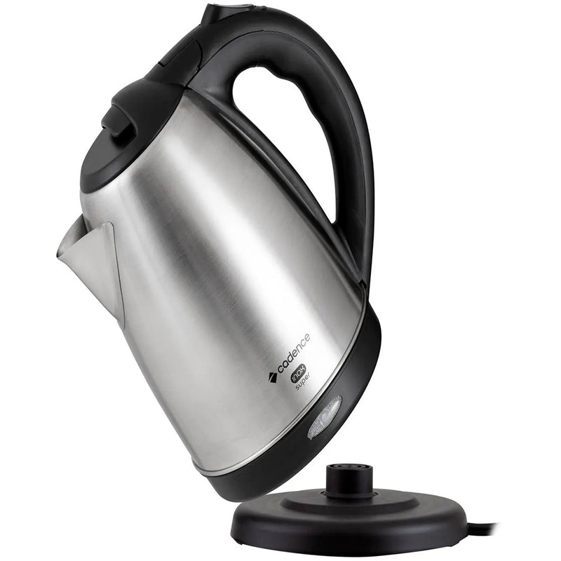 Chaleira Elétrica Cadence CEL821 1.8L Inox e Preto 110V – Ferve Rápido