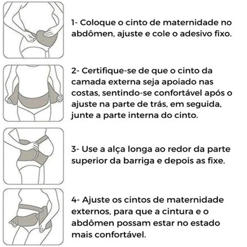 Cinta Maternidade Ajustável Alívio de Dores - Baby