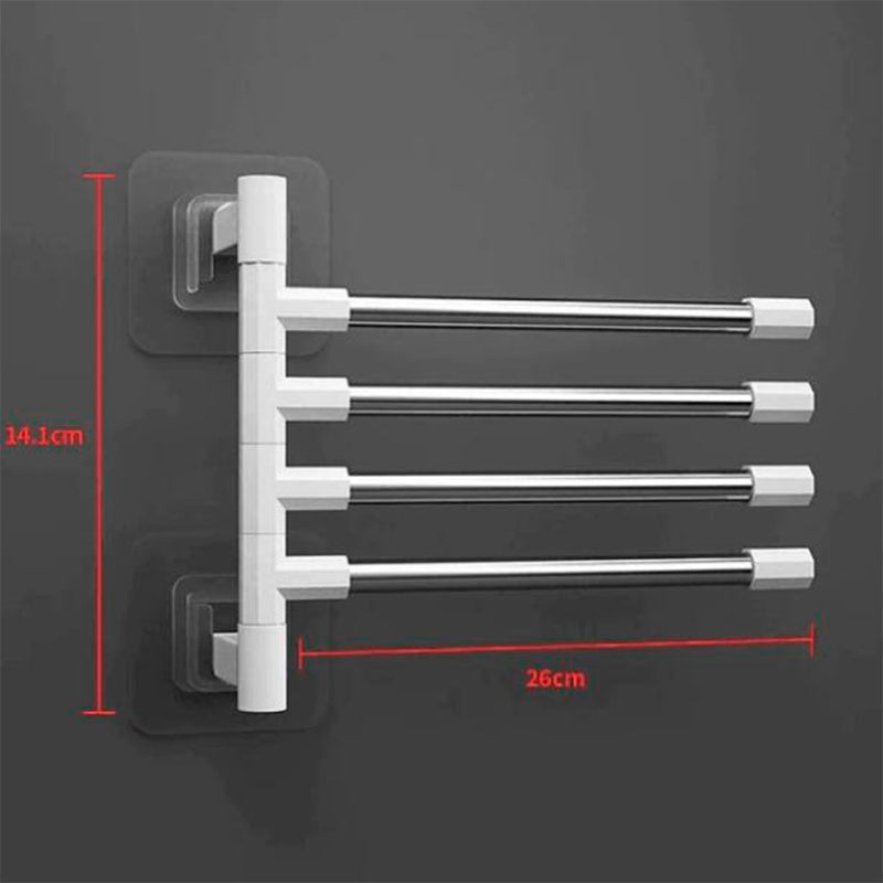 Barra Giratória Toalheiro Fixado na Parede Aço Inoxidável