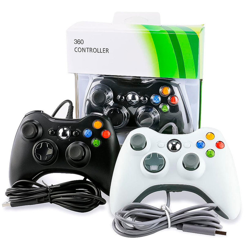 Controle 2 Em 1 Com Fio Para Xbox 360 Pc