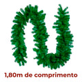 Festão Aramado 1,80m – Enfeite de Natal para Árvore, Guirlandas e Decoração Natalina