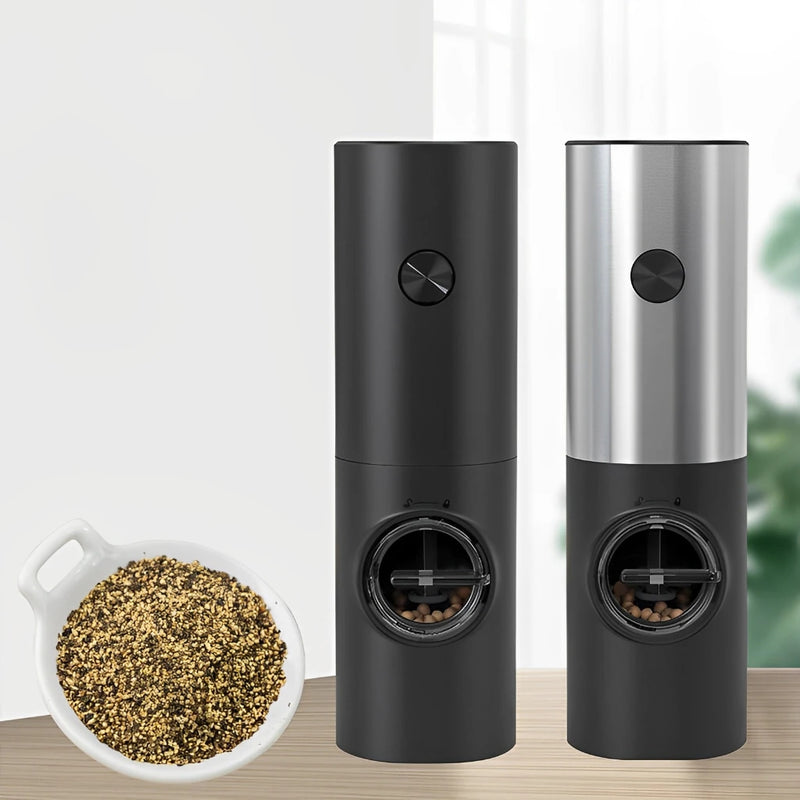 Moedor Elétrico de Pimenta, Sal e Temperos – Automático com Ajuste de Moagem