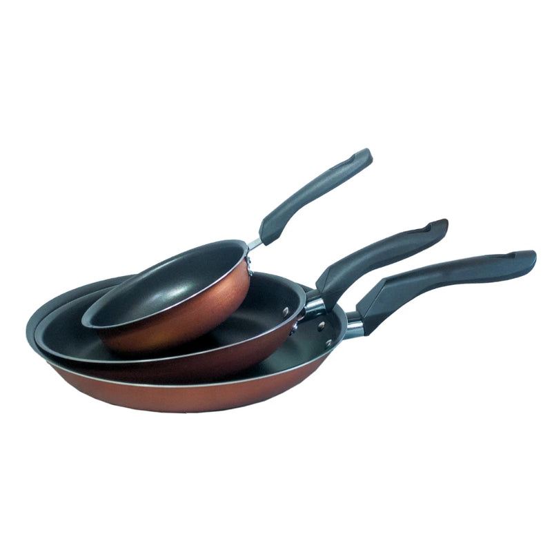 Frigideiras Globalflon Teflon – Kit com 3 Peças Antiaderentes Ideal para Ovos, Grelhados e Mais