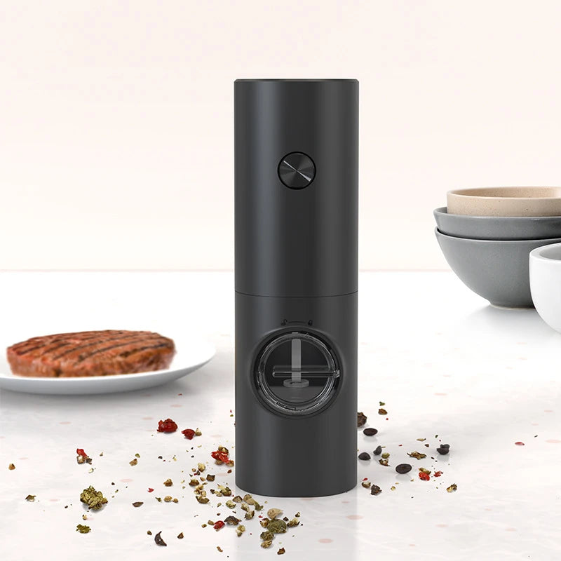Moedor Elétrico de Pimenta, Sal e Temperos – Automático com Ajuste de Moagem