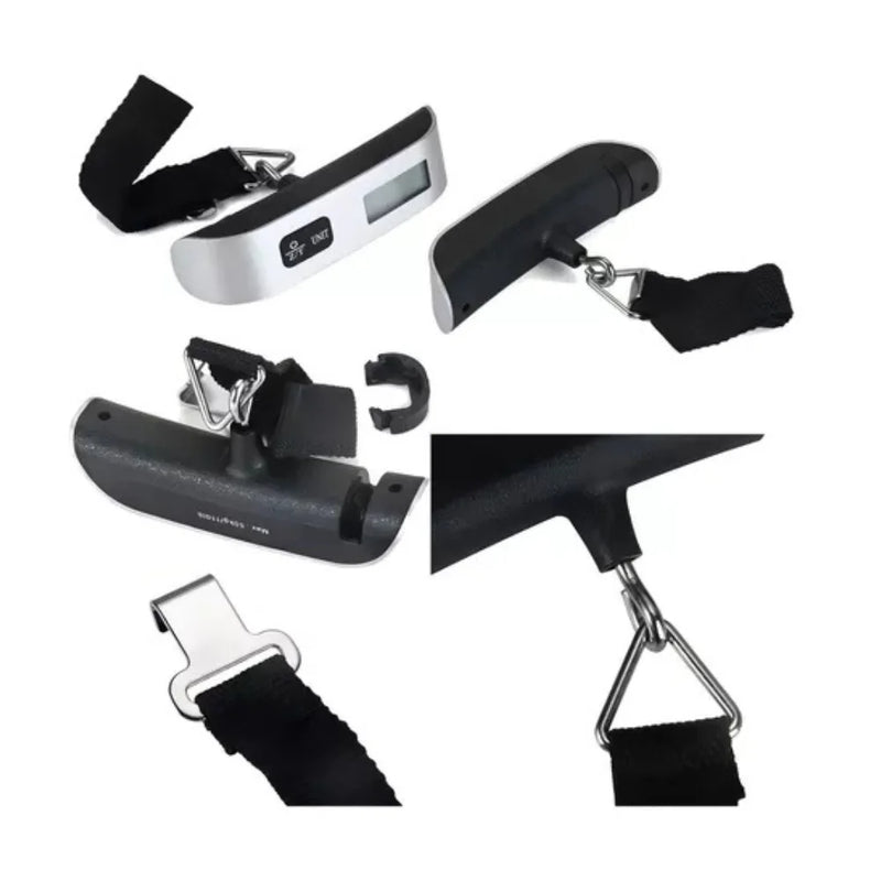 Balança Digital Portátil 50kg – Ideal para Pesagem de Malas e Mochilas