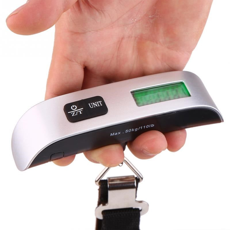 Balança de Mão Digital 50kg – Para Mala de Viagem, Compacta e Precisa