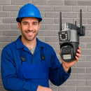 Câmera de Segurança Wi-Fi Icsee 6MP 4K – Visão 360° e Monitoramento Inteligente