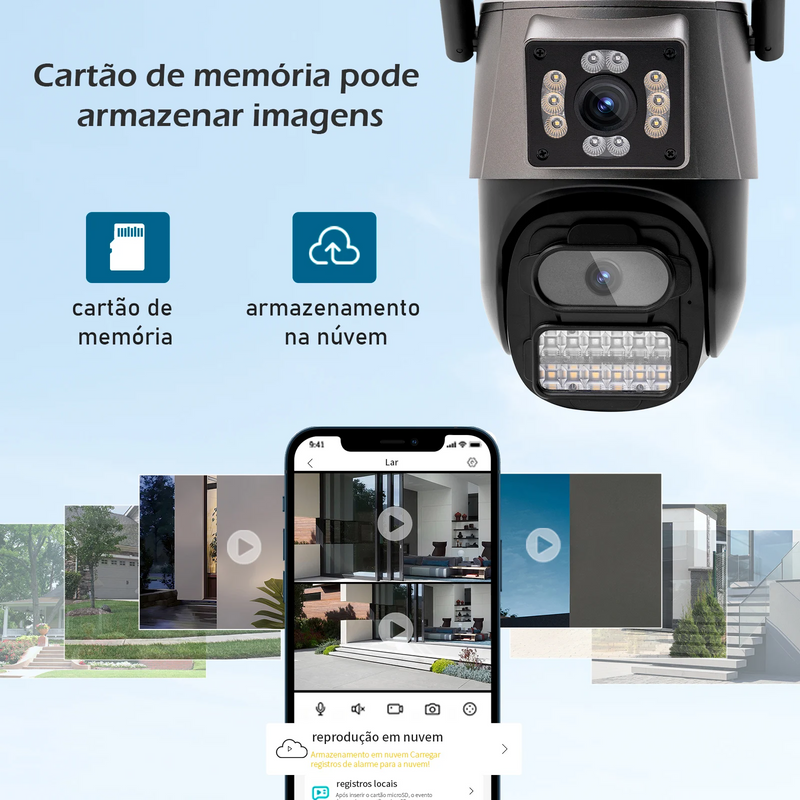 Câmera de Segurança com Áudio Bidirecional