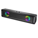 Caixa de Som LED RGB Gamer – Soundbar USB P2 com Som Estéreo 6W