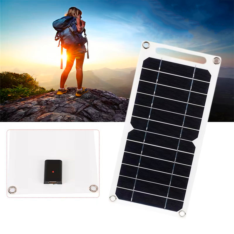 Carregador Solar Painel Flexível Fotovoltaico Portátil 6W