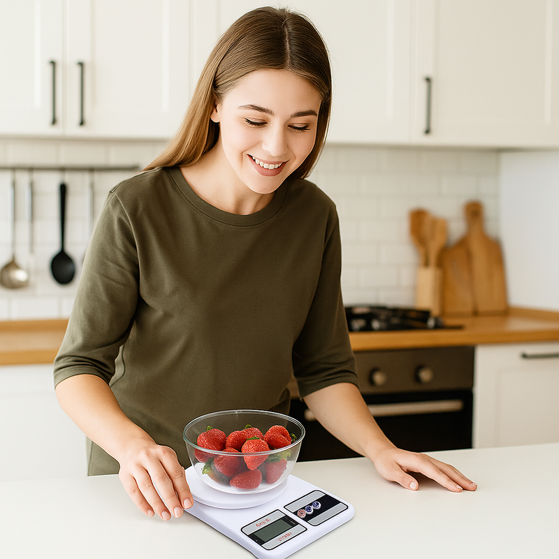 Balança de Cozinha Digital 10kg – Precisão e Facilidade no Preparo de Alimentos