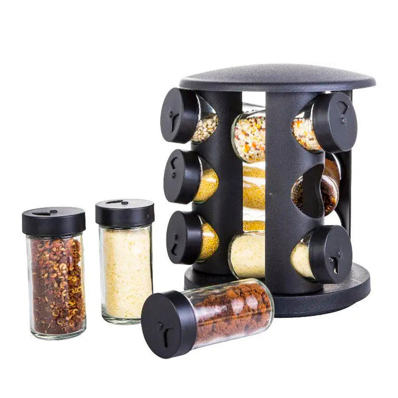 Conjunto Porta-Tempero Brinox 10 Peças – Potes de Vidro com Tampa