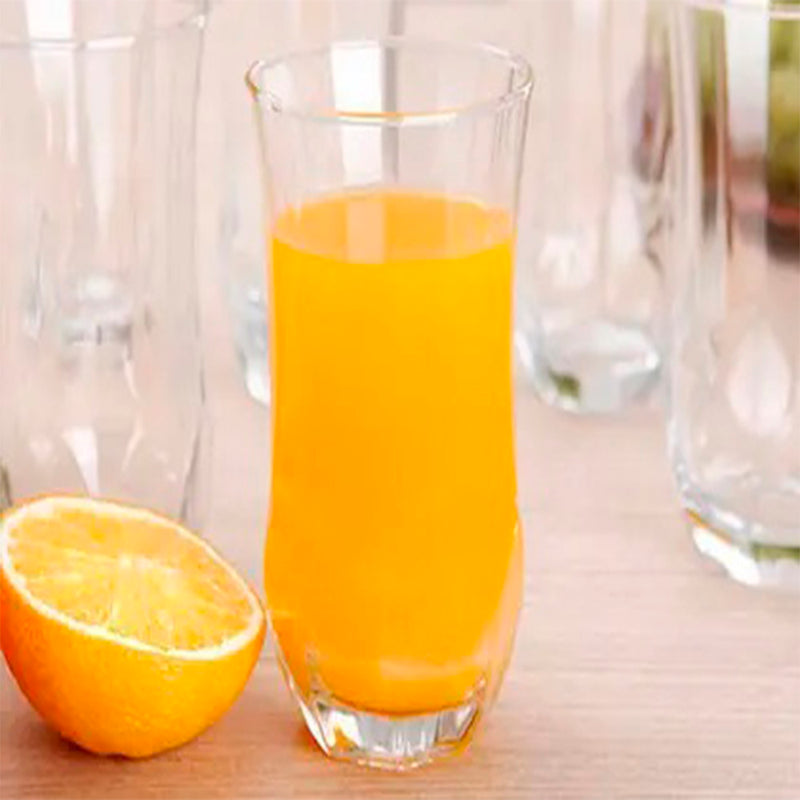 Conjunto de Copos Nadir Opera 360ml – 6 Peças de Vidro para Bebidas Longas