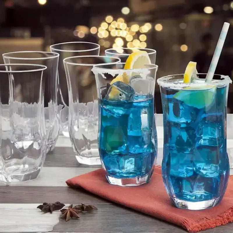 Copos de Vidro Nadir Opera 360ml – Jogo com 6 Peças Elegantes e Resistentes