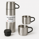 Garrafa Térmica Inox 500ml + 2 Xícaras – Conservação de Temperatura