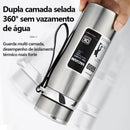Garrafa Térmica 1000ml Inox Com Infusor Quente Fria Aço Inox