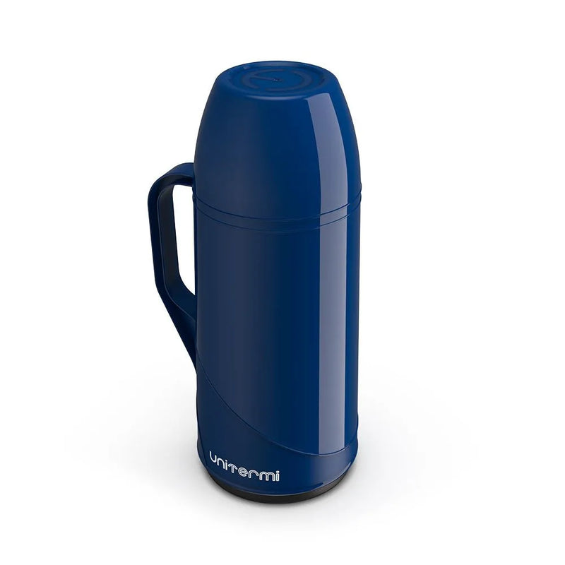 Garrafa Térmica Unitermi Roma 1 Litro Azul – Ideal para Café e Bebidas Quentes