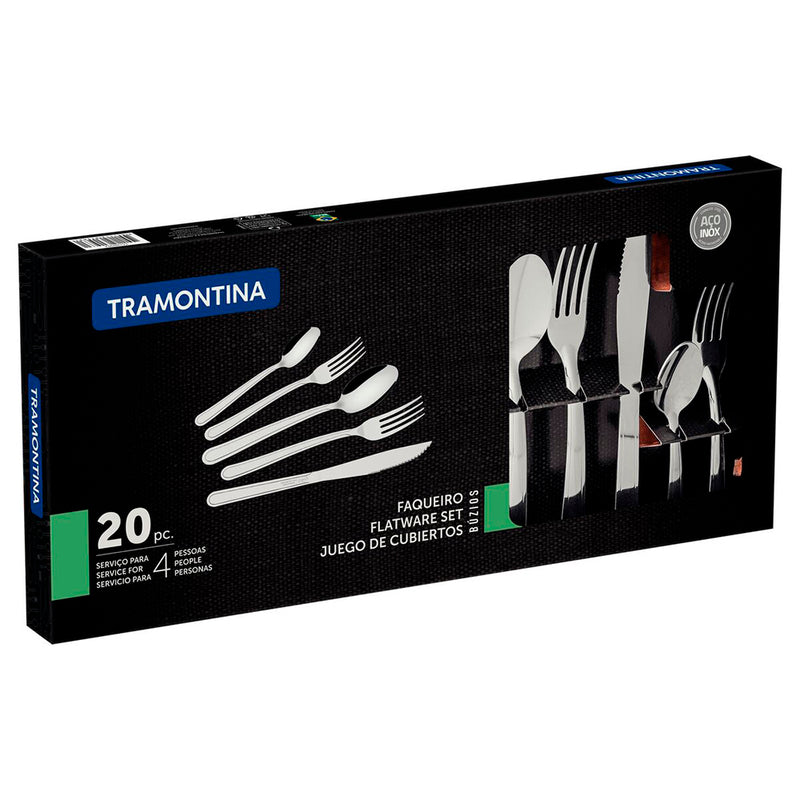 Tramontina Faqueiro Inox 20 Peças – Ideal para Refeições do Dia a Dia