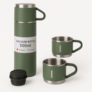 Garrafa Térmica Inox 500ml + 2 Xícaras – Conservação de Temperatura