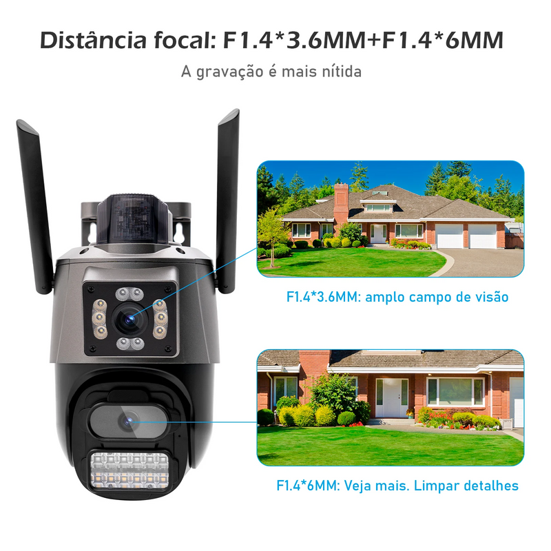 Vigilância 24h com Conectividade Wi-Fi