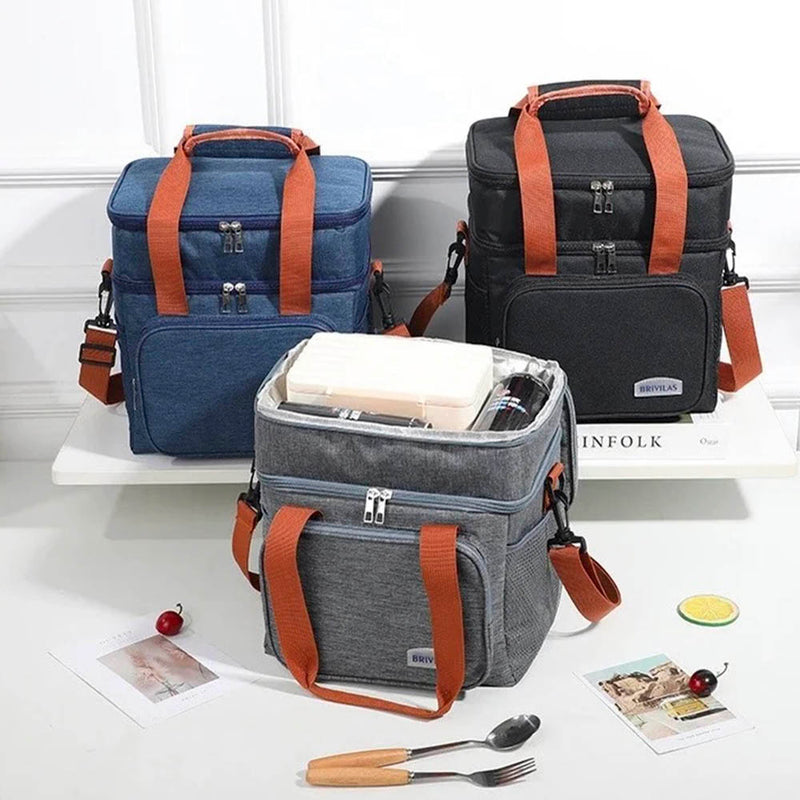 Bolsa Térmica Portátil e Elegante – Ideal para Refeições Saudáveis em Qualquer Lugar!