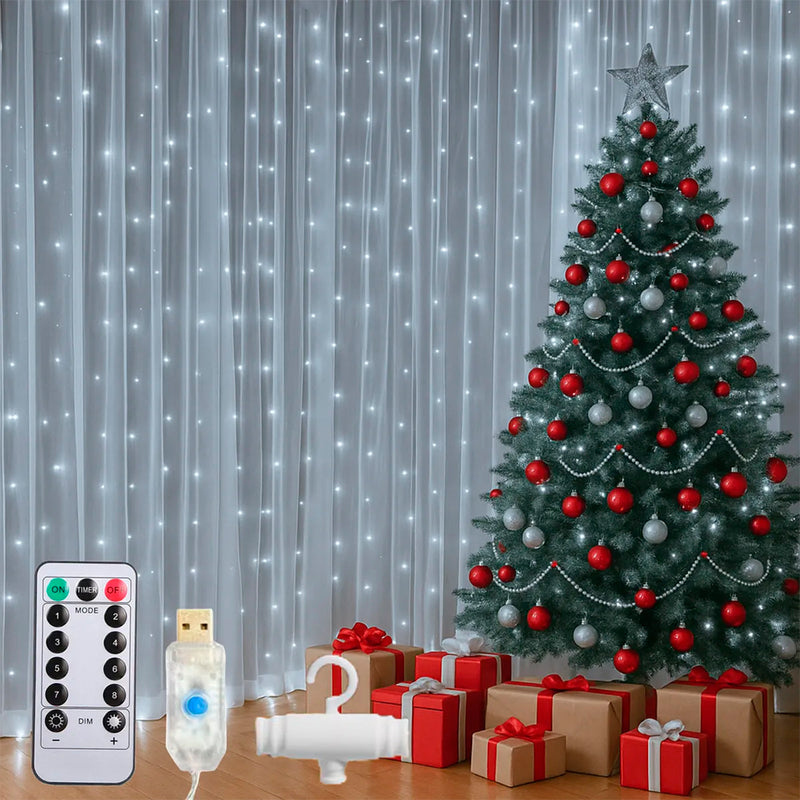 cortina luminosa festa