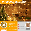led natal branco quente