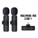 Microfone de Lapela Wireless – Sem Fio, Portátil e Ideal para Gravações Profissionais e Streaming