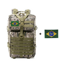 Mochila Tática Militar 50L Reforçada – Impermeável, Cargueira em Poliéster para Aventuras e Viagens