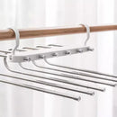 Cabide 6 em 1 para Calças Polihousi – Organização Inteligente e Economia de Espaço no Guarda-Roupa