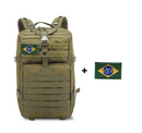 Mochila Tática Militar 50L Reforçada – Impermeável, Cargueira em Poliéster para Aventuras e Viagens